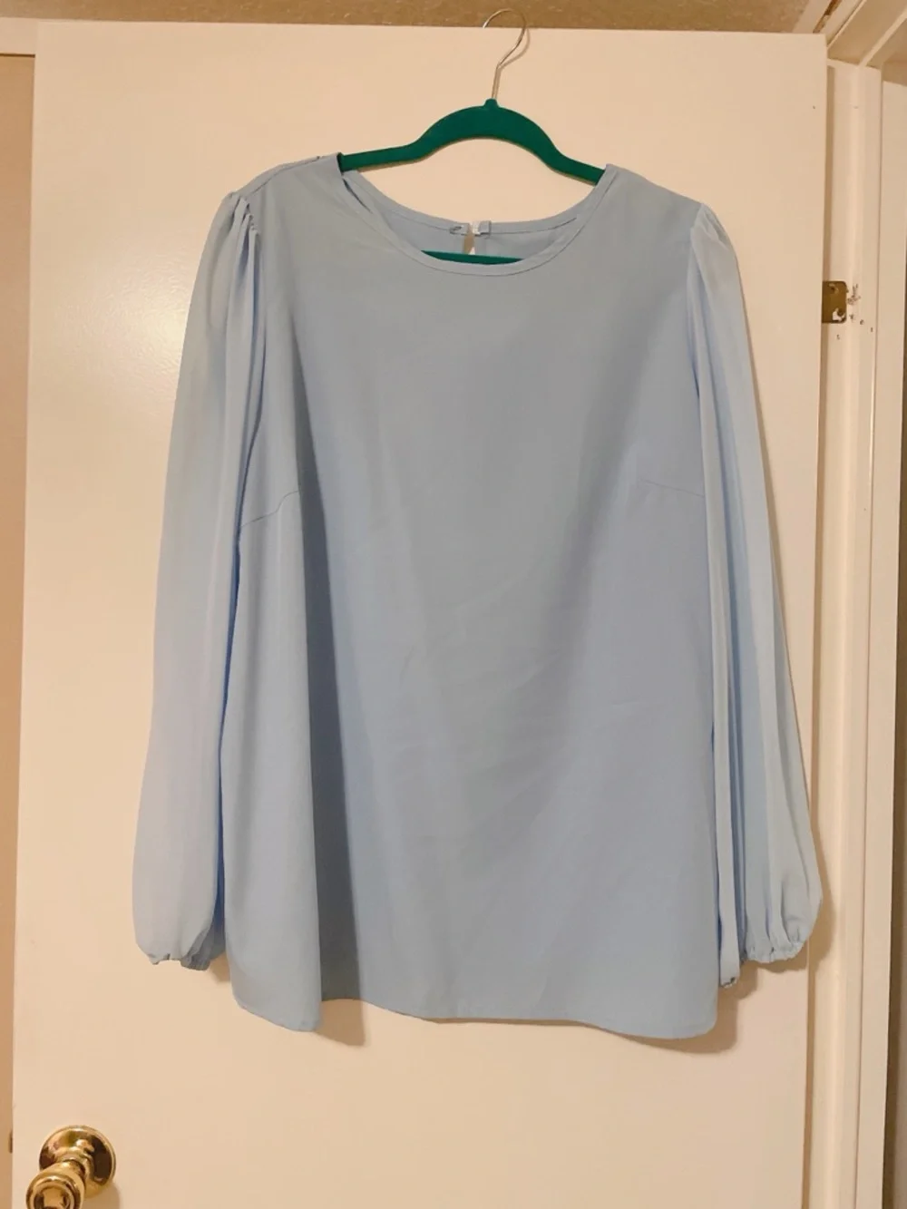 Shein Light Blue Pullover Blouse Size 3XL - Picture 5 of 9